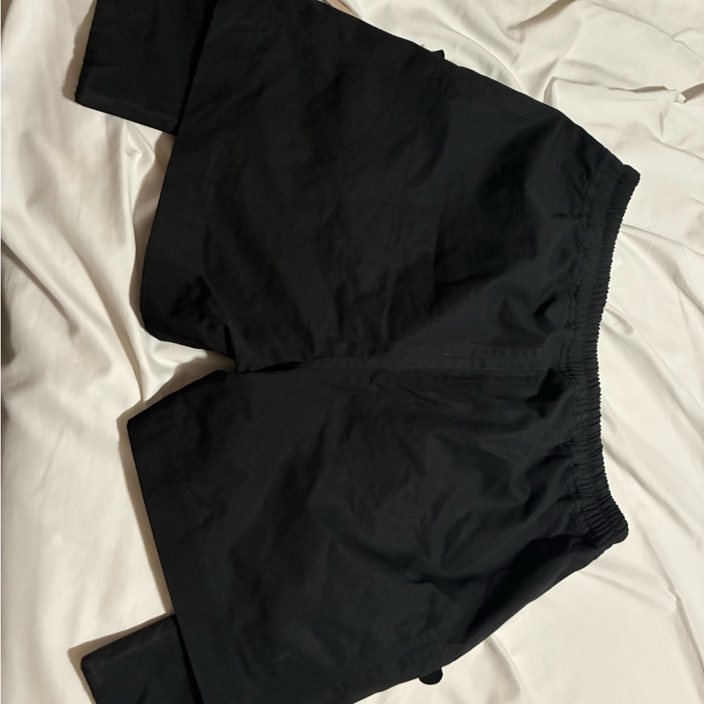 Rick Owens Black Athletic Shorts with Zippers - Picture 5 of 6